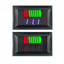 Car Battery Charge Level Indicator 12V 24V 36V 48V 60V 72V Lithium Battery Capacity Meter Test Display LED Tester Voltmeter