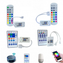 Magic Home LED WiFi Controller RGB RGBW RGBWW Pixel 12V 24V RF Remote Control For 5050 3528 WS2811 LED Strip