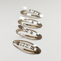 Metal Diy metal Hair Clip Hair Accessories 5cm Bb Clips Oval Design Clips Hair Jewelry 50pcs/lot