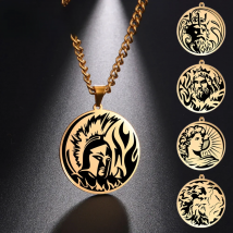 Greek Mythology ARES Necklace HADES Athena APHRODITE God Supernatural Pendant Stainless Steel Chain Gift For Men Woman Jewelry
