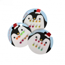 6-9mm Summer Style Pave Thorns Micro Disco Ball Epoxy Earrings Set Fashion Jewelry Round Ball Stud Earrings For Teen Girls Women