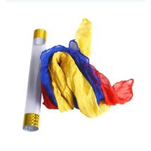 The Crystal Tube With Silk/Silk Blow PVC Tube Magic Tricks Stage Illusion Accessories Props Gimmick Props Scarve Linking Magica