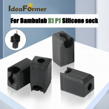 Silikonsocken für Bambu Lab X1 X1C P1P P1S Hotend Extruder Hochtemperatur-Verschleißfest für Bambulab Schwarze Silikonhülle