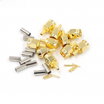 10Pcs High-quality SMA Male Plug crimp for RG174 RG316 RG178 RG179 LMR100 Cable RF Connector