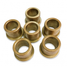 5x ID8/10/12mm OD12/14/15/16/18mm Bronze Flanged Bushing Copper Alloy Self-lubricating Sintered Oil-Impregnated Plain Bearing