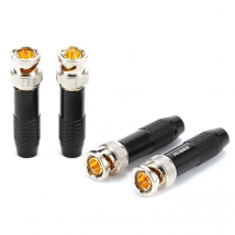 1Pcs 75 ohm Q9 male and female plug HD-SDI digital high definition easy to weld BNC connector 2k audio video camera HIFI