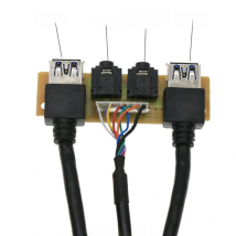 Front Case Panel USB3.0+USB3.0+H D Audio Jack Ports I/O Board+Internal Wire A05 21 Dropship