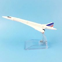 Concorde Air France Diecast Plane Model Airplane 1/400 Scale Diecast Airplane Aircraft Alloy Model Kids Toys Collections Gifts