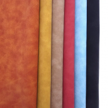 Faux Suede PU Leather Fabric For Garment Waterproof Synthetic Leather Fabric DIY Sewing Material Bigger Piece Can Sell By Rolls