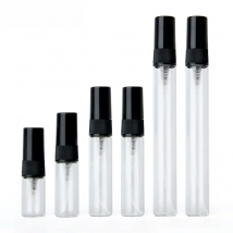 100 Pcs/Lot 2ml 3ml 5ml 10ml Glass  Spray Bottle Empty Perfume Bottles Black Atomizer Travel Cosmetic Container