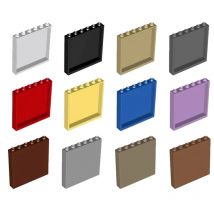 20pcs MOC bricks 1x6x5 window glass house wall compatible with 59349 building block panel assembly accessories