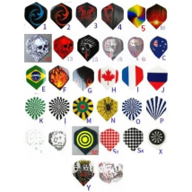 12pcs electronic dart flag flights material Imports PET