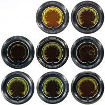 52mm Digital Lcd 7 Colors Light Auto Car Boost Water Temp Oil Temperature Gauge Pressure Tachometer Volt Air Fuel Gas RPM Meter