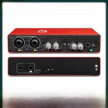 UC22 Audio Interface Sound Card 24-bit/192KHz AD Converter, Electric Guitar Live Recording Professional Studio Singing, Podcast