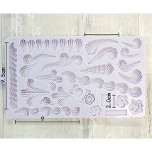 Mold Silicones Fondant Cake Mold Silicone Royal Frosting Trim Pattern European-style Imitation Icing Frost Decoration Cake Mould
