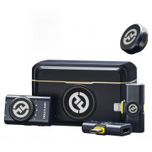 Hollyland Lark M2 Wireless Lavalier Microphone for iPhone Android Camera Noise Cancellation for Video Recording Streaming Mic