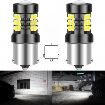 2pcs P21W 1156 BA15S LED Daytime Running Light DRL Lamp LED Bulb 1200LM Canbus No Error For Kia Rio 3 4 2015 2016 2017 2018 2019