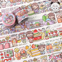1pcs/1lot Decorative Adhesive tapes cute girl Sweet Masking Tapes cartoon diary Scrapbooking DIY Scrapbooking Stickers