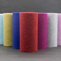 25Yards Glitter Sequin Tulle Roll Wedding Decoration Gold Laser Organza Silver Sparkly Glitter Sequin Tulle  Mesh Party Supplies