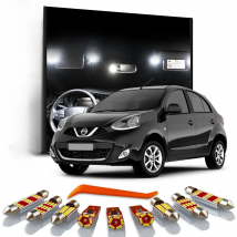 MDNG Canbus LED Interior Light Kit For Nissan Micra K11 K12 K13 K14 II III IV V 1993-2016 2017 2018 2019 2020 2021 Car Led Bulbs