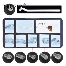 1 set Orthodontic Accessories Injesction Mould Dental Mini Lingual Button Mini Tube Brackets Mould for Making Tongue buckle