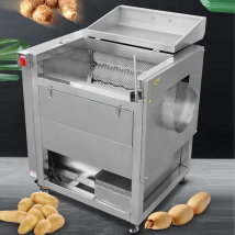 Industrial Root Vegetables Cleaning Machine, Fruit Ginger Cassava Cleaning And Peeling Machine,