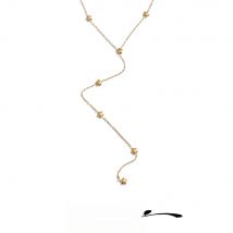 Yhpup Popular Stainless Steel Star Y Chain Long Thin Sexy Necklace Gold & Platinum Plated Chest Chain Summer Chic Jewelry 2025