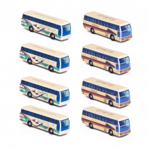 2PCS Scale 1/120 Model Bus For Architectural Model Building Street Landscape Layout