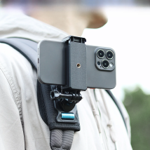 Vamson Universal Mobile Phone Holder Adjustable Cellphone Backpack Clip Mount for iPhone Bracket Smartphone Stand Fixed Hiking