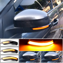 Black Dynamic Turn Signal Light LED Side Rearview Mirror Sequential Indicator Blinker Lamp For Ford Focus 2 3 Mk2 Mk3 Mondeo Mk4