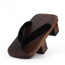 WHOHOLL Geta Two-toothed Sandals Anime Cosplay Japanese Geta Sandals Men's Clogs Flip-flops Wooden Sandals Slides Costumes Shoes