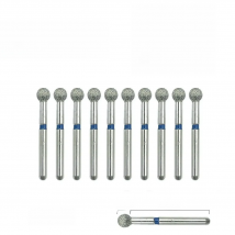 10pcs/set Dental Diamond Burs Drill Dental Burs Diamond Medium FG 1.6M for High Speed Handpiece BR-23