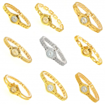 10PCS/Lot Mixed Bulk Cute Watch Women Watches Ladies Women Girls Gold Watch Stainless Steel Quartz Dress Wristwatch Gifts