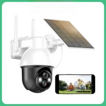 AOSU 3MP PTZ Solar Security Camera Built-in Battery Wireless 2.4Ghz WIFI Camera PIR AI Detection 2-Way Audio Outdoor CCTV Camera