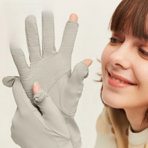 OhSunny UV Protection Golf Gloves Women Summer Touch Screen Sunscreen CoolChill Breathable Fingerless Mitten for Driving Cycling