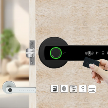 RAYKUBE M5 Tuya BLE Smart Fingerprint Door Lock Digital Electronic Lock with Password/Key/IC Card/ Smartlife/ Tuya APP Unlock