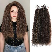 Synthetische Bündel Haar verlängerungen lose Welle Haar bündel lockiges Haar hitze beständige Fasern hochwertige Web verlängerung