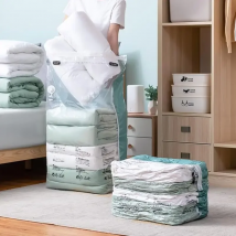 No Need Pump Vacuum Bags Large Plastic Storage Bags for Storing Clothes blankets Compression Empty Bag Covers Travel Accessories