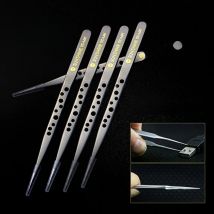 SUNSHINE ST-14K SUNSHINE ST-14K Tweezers ultra-precision straight tweezers With Holes Anti-Static Maintenance Tool For Repair
