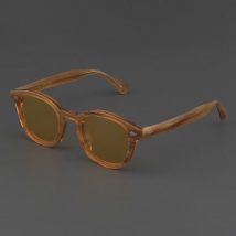 Johnny Depp Sunglasses Man Polarized Sun Glasses Luxury Brand Vintage Acetate Frame Blue Night Vision Goggles Woman