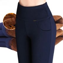 2022 winter warm Women Pencil Pants Candy Color High elasticity Female Skinny pants female trousers Leggings clothes S-6XL