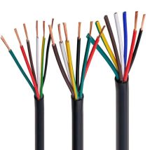 10m  PVC cable  2 3 4 5 6 7 8 10 12 14 16 20 24 core control signal wire 22AWG0.3 0.5 0.75mmsheathed wire