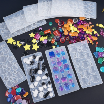 Crystal Patch Silicone Mold Heart Water Drop Shape Patch Resin Mould For DIY Epoxy UV Resin Cabochon Jewelry Making Accessories