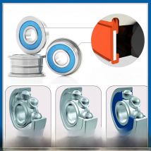 F695 2rs Flanged Bearing 5x13x4 mm, Blue Sealed Precision A9 3D Printer F695rs Bearings for VORON Belted RC, Pack of 20 Pcs