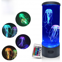 Jellyfish Lamp Color Changing Remote Control  Aquarium Tank LED Night Light Birthday Gift USB Charging Relaxing Mood