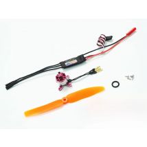 Mini Power System 2S Combo with 1306/1308 Motor, ESC, Servo, Propeller for Wingspan Below 800mm, Flying Weight Less than 230g