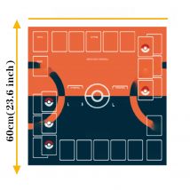 PTCG Cards Playmat Pad Two Person Single Person Card Classic Cartoon Image Charizard Mewtwo Bulbasaur Charmander Squirtle Meowth