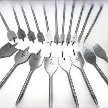 HOEN 6-45mm Flat Drill Long High-carbon Steel Wood Flat Drill Set Woodworking Spade Drill Bits Durable Woodworking Tool Sets