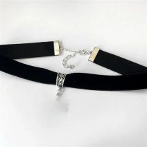 Black Velvet Choker with Cross Natural Stone Crystal Gothic Grunge Statement Jewellery Fashion Jesus Charm Pendant Women Gift