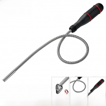 Foldable Strong Magnetic Pickup Tool Metal Flexible Pick Up Tool Suction Bar Magnet Spring Grip Grabber Portable Hand Tools